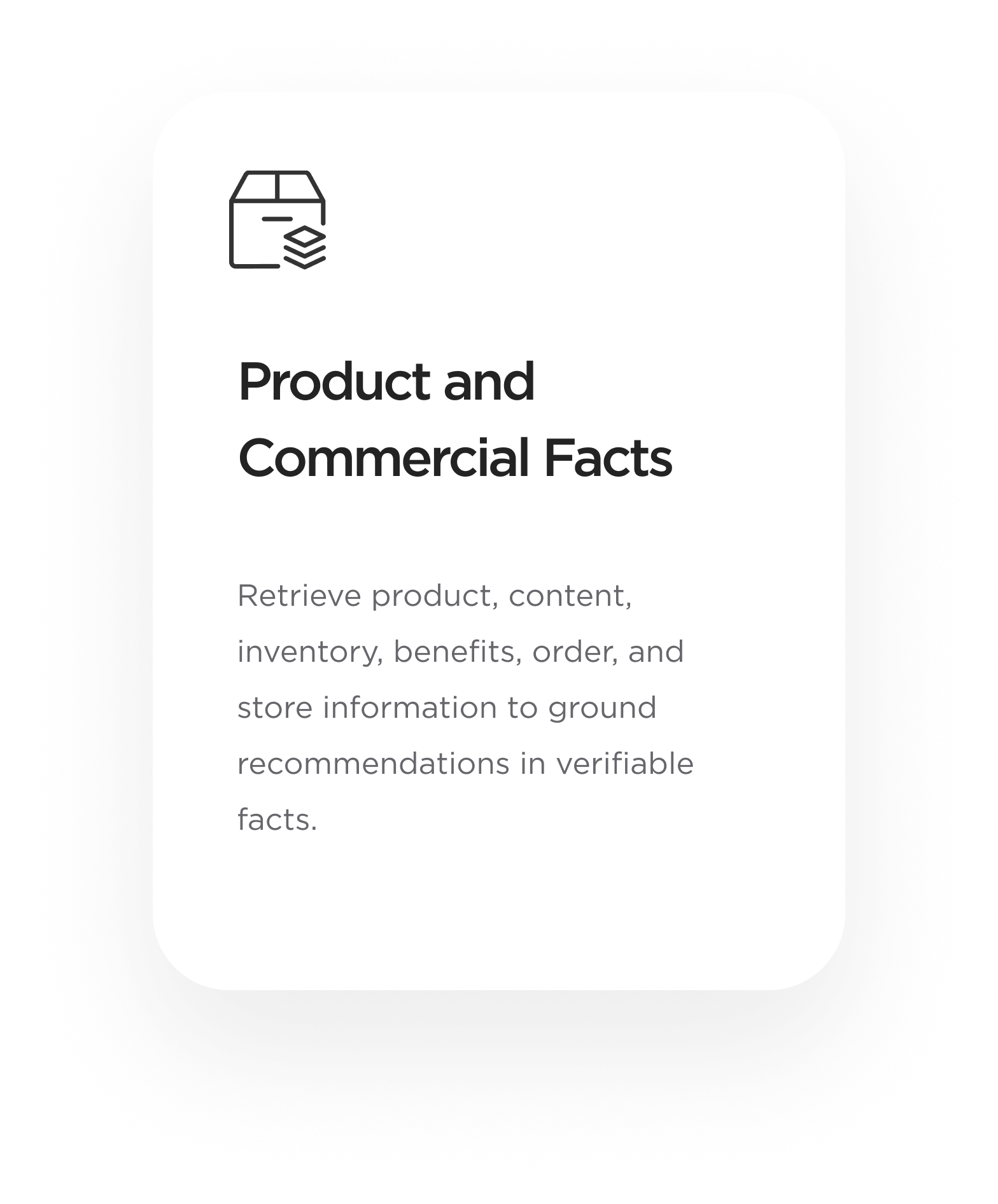 Product and business facts